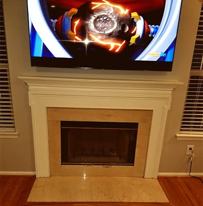 Mantel & Stone Before | Ambler Fireplace & Patio in Chalfont PA